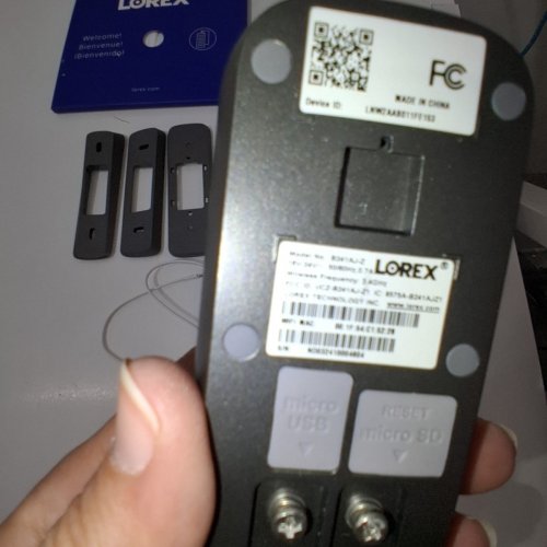 LOREX 1080P WIRED WI-FI 32GB VIDEO DOORBELL, WORKS WITH ALEXA AND GOOGLE ASSISTANT, GREY (MODEL: B451AJDBC-F) image 5