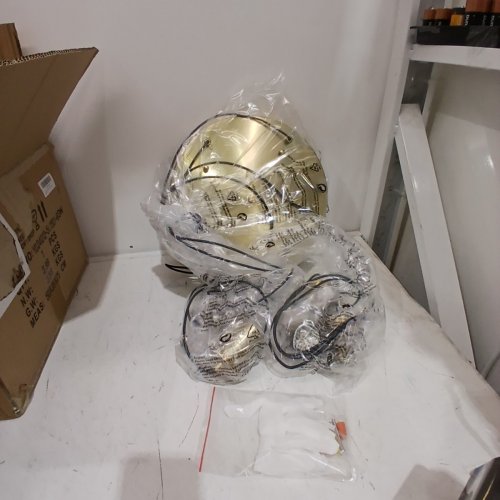 5-LIGHT CEILING LIGHT FIXTURE - (MODEL: YD24012-5(150)-BSW) image 2