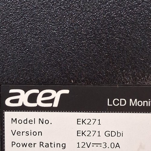 ACER FRAMELESS OFFICE GAMING MONITOR WITH ERGONOMIC TILT - 27" - 1080P FHD - 120HZ - 1MS - BLACK (MODEL: EK271) image 7