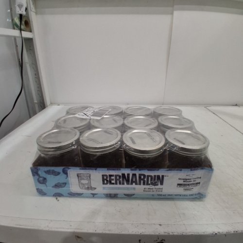 12PK BERNARDIN MASON JARS - 500ML - CLEAR image 2