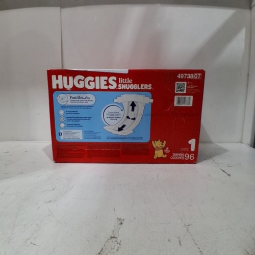 96PK HUGGIES LITTLE SNUGGLERS DISPOSABLE BABY DIAPERS - SIZE 6 image 3