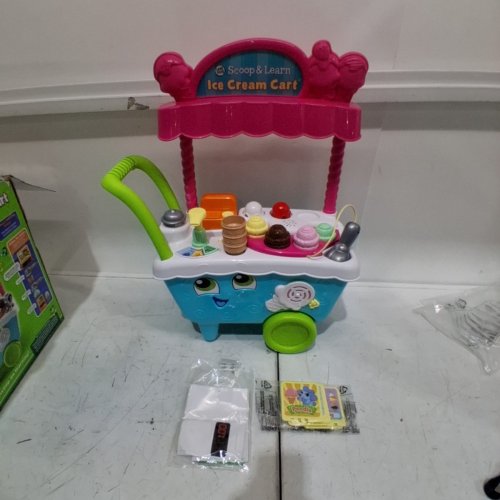 LEAPFROG SCOOP & LEARN INTERACTIVE ICE CREAM CART TOY - 24 MONTHS+ (MODEL: 6007) image 3