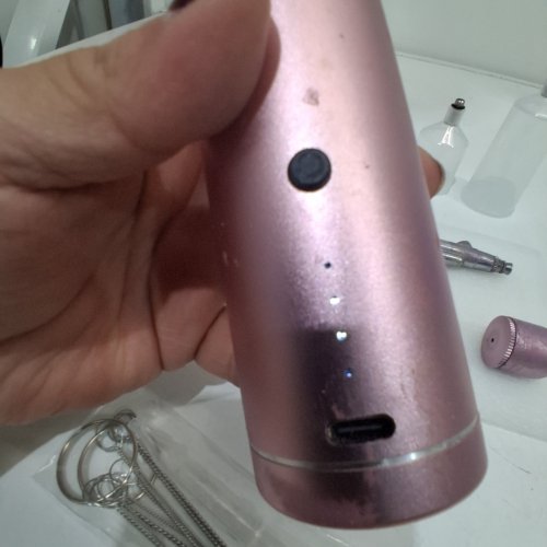 NANO RECHARGEABLE HANDHELD AIRBRUSH COMPRESSOR - PINK (MODEL: JC-12808) image 2