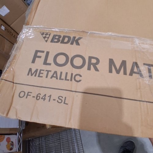 4PC BDK UNIVERSAL FIT METALLIC DESIGN CAR FLOOR MAT - SILVER (MODEL: OF-641-SL) image 2