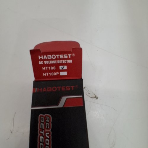 HABOTEST VOLTAGE DETECTOR PEN WITH FLASHLIGHT, SOUND, ALARM, AND LCD DIGITAL DISPLAY - RED/BLACK (MODEL: HT100) image 2