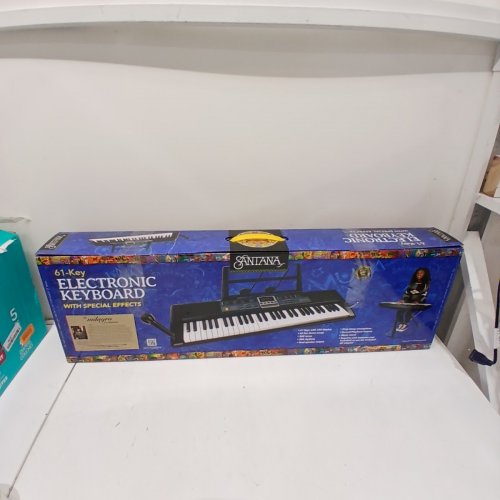 SANTANA 61-KEY ELECTRONIC KEYBOARD WITH MICROPHONE - BLACK image 4