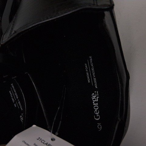 MEN'S GEORGE SLIP-ON DRESS SHOES - SIZE 6 - BLACK image 3