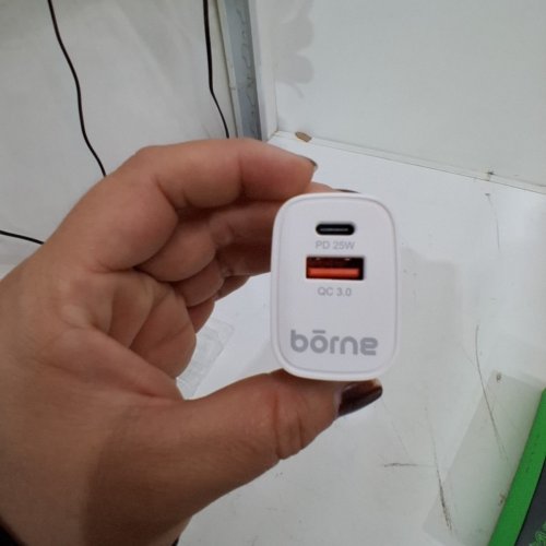 BORNE ELECTRONICS USB-C AND USB-A WALL CHARGER - 43W - WHITE (MODEL: CHWALP-WH) image 3