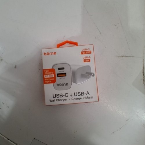 BORNE ELECTRONICS USB-C AND USB-A WALL CHARGER - 43W - WHITE (MODEL: CHWALP-WH) image 4