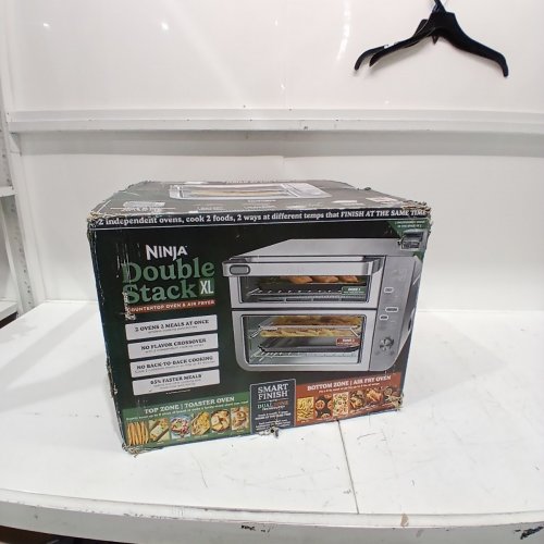 NINJA DOUBLESTACK XL COUNTERTOP OVEN & AIR FRYER - STAINLESS STEEL - (MODEL:DCT601-CR) image 2