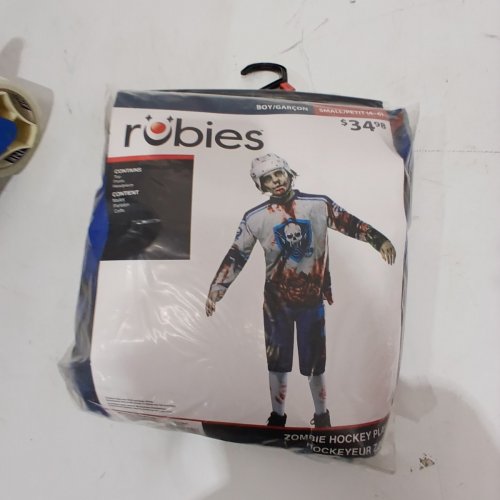 3PC BOYS RUBIES ZOMBIE HOCKEY PLAYER COSTUME - SMALL (4-6) - WHITE/BLUE/RED (STYLE: 1002663) image 2