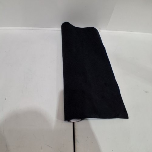 SUEDE LIKE FABRIC VINYL PEEL AND STICK WALL PAPER - 15" X 58" - BLACK image 2
