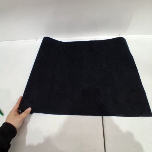 SUEDE LIKE FABRIC VINYL PEEL AND STICK WALL PAPER - 15" X 58" - BLACK image 4