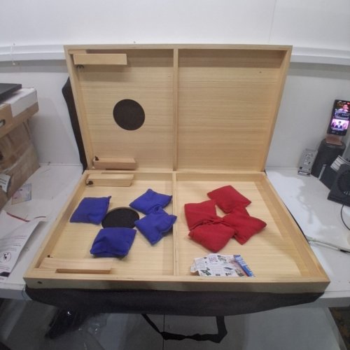 GOSPORTS CORNHOLE SET - 3FT X 2FT - NATURAL WOOD (MODEL: CH-01-WOOD-NATURAL) image 2