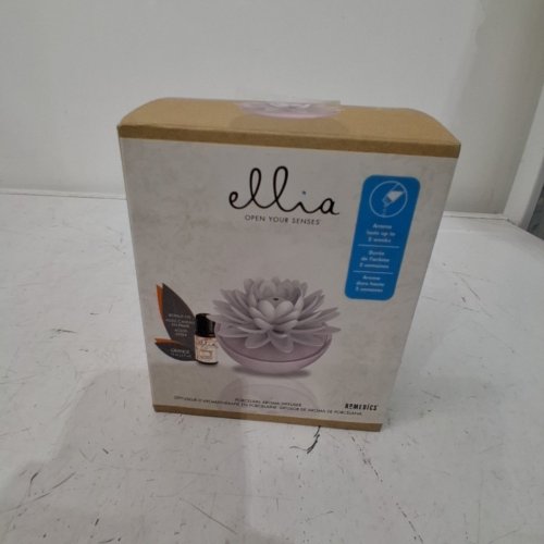 HOMEDICS ELLIA CALM WATERS PORCELAIN AROMA DIFFUSER - BONUS 15ML ORANGE OIL - WHITE/PINK (MODEL:ARM-P140PK-EO9) image 4