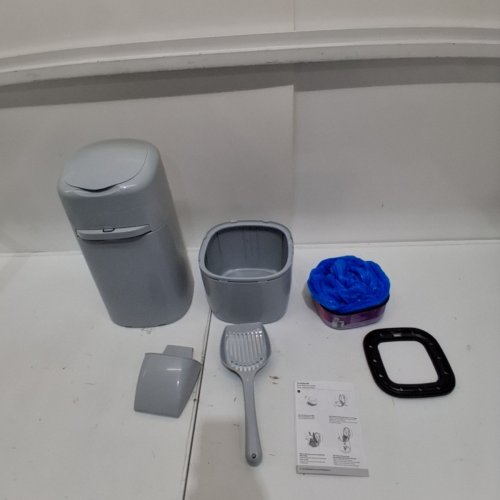 LITTER GENIE XL+ PAIL WITH SCOOP AND HOLDER - 22" - GREY (MODEL: I000399) image 2