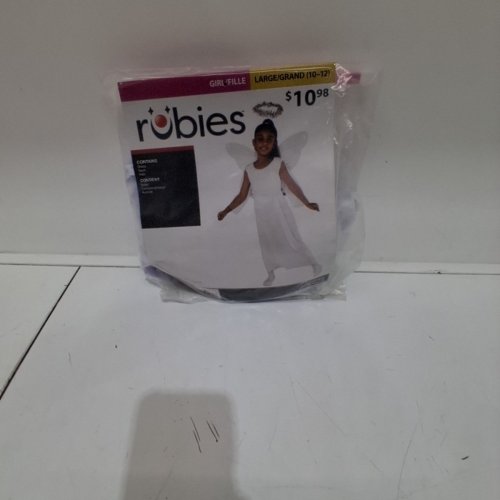 3PC KIDS RUBIES ANGEL COSTUME - LARGE (10-12) - WHITE (ITEM: 867749) image 4