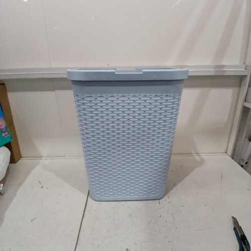 MIND READER 40 L SLIM LAUNDRY HAMPER WITH LID - 40 L - BLUE (MODEL: 40HAMP-BBL) image 3