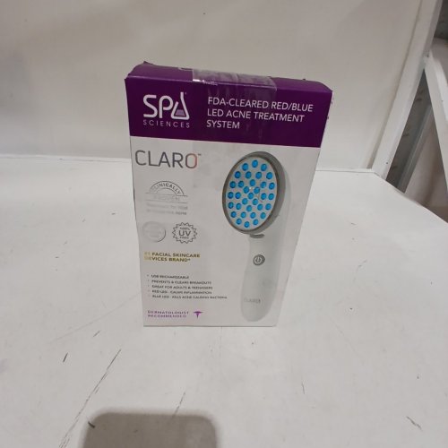 SPA SCIENCES CLARO CLINICALLY PROVEN BLUE & RED LED LIGHT THERAPY SYSTEM FOR MILD TO MODERATE ACNE - WHITE image 3