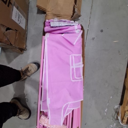 HOUSE BUNK BED COVER WITH PLAY CURTAIN AND LED LIGHTS - FOR TWIN BUNK BEDS - PINK (MODEL:AJ-DJ505406) image 5