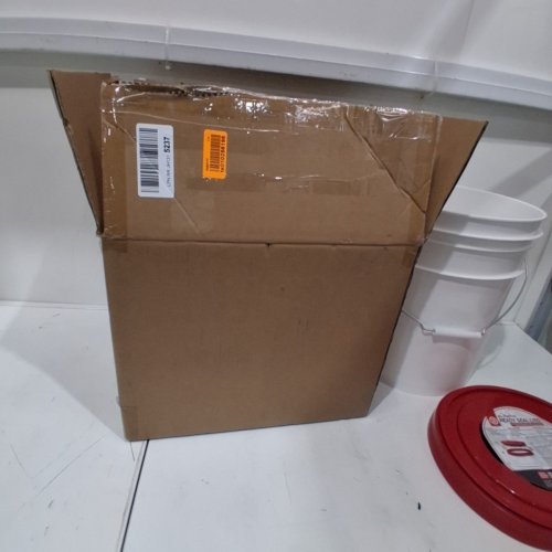 72 HRS READY SEAL LID WITH BUCKET FOR DRY FOOD STORAGE - 12" LID/ 5 GAL BUCKET - RED / WHITE (MODEL: GSL-014) image 4