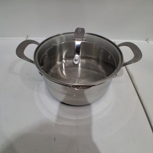 T-FAL JAMIE OLIVER STAINLESS STEEL STEWPOT WITH DRAINING LID - 2.85L - SILVER image 2