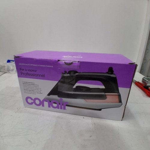 CONAIR PROFESSIONAL STEAM IRON WITH NANO TITANIUM SOLEPLATE - 1875W - COPPER/BLACK (MODEL: IR2342NRLC) image 5
