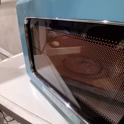 GALANZ RETRO-STYLE DIGITAL MICROWAVE OVEN - 0.7CU.FT - BLUE (MODEL: GLCMKZ07BER07) image 5