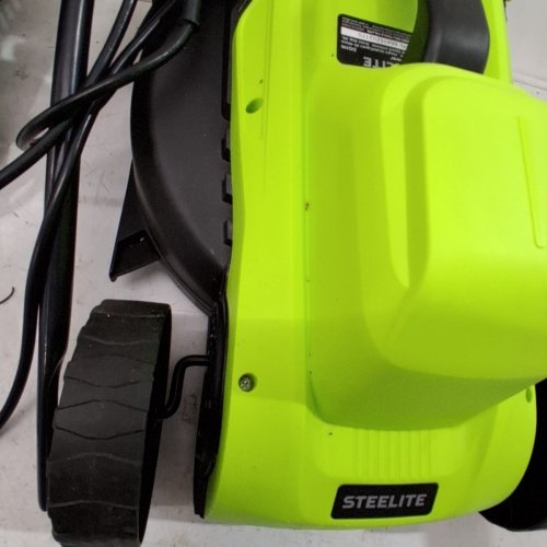 STEELITE CORDED ELECTRIC LAWN MOWER WITH 5-POSITION HEIGHT ADJUSTMENT-14"- 1300W WITH 30L GRASS COLLECTION BAG-GREEN/BLACK-(MODEL:DG596) image 4