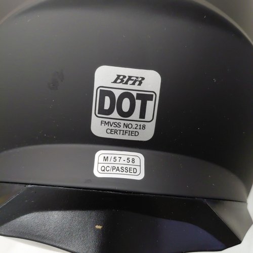 BFR FULL FACE MODULAR FLIP UP MOTORCYCLE HELMET - MEDIUM - MATTE BLACK (ITEM: 160) image 5