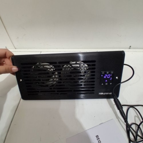 WINDOW REGISTER BOOSTER FAN FIT AC VENT FAN - 4" X 10" - BLACK (MODEL:HF10F1) image 2