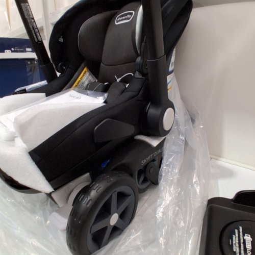 EVENFLO 3-IN-1 SHYFT DUALRIDE INFANT CAR SEAT AND STROLLER COMBO - BEAUFORT/BLACK (MODEL: CS150112460C) image 6