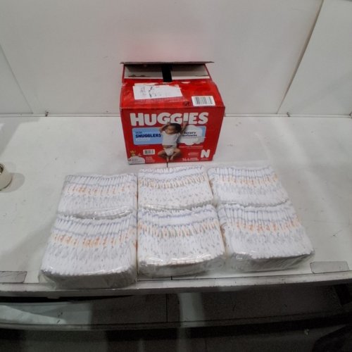 144PK HUGGIES LITTLE SNUGGLERS DIAPERS - SIZE NEWBORN image 2