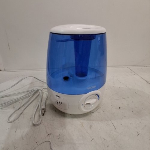 VICKS FILTER-FREE ULTRASONIC COOL MIST HUMIDIFIER WITH VARIABLE OUTPUT CONTROL AND AUTO SHUT-OFF - 4.5L - WHITE/BLUE (MODEL: V4600CANAM) image 3