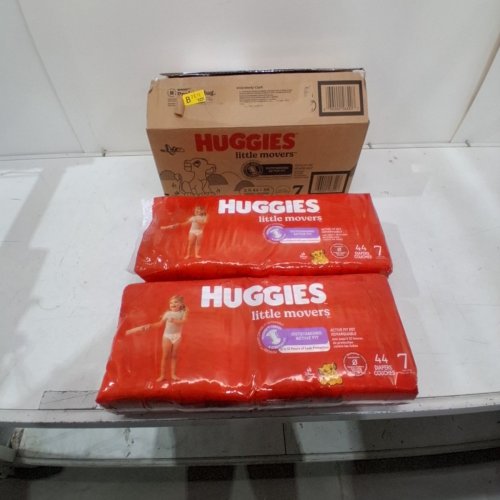 88PK HUGGIES LITTLE MOVERS BABY DIAPERS - SIZE 7 image 2