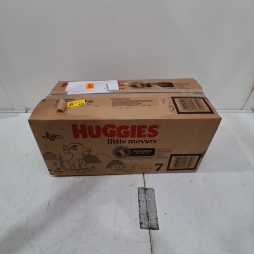 88PK HUGGIES LITTLE MOVERS BABY DIAPERS - SIZE 7 image 4
