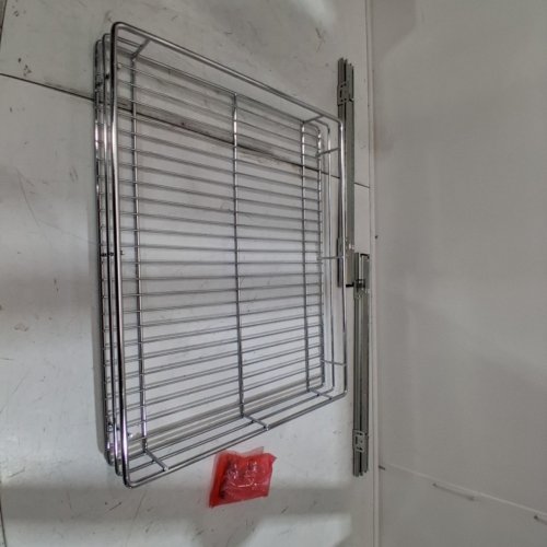 PULL OUT CABINET ORGANIZER - 17" X 21" - SILVER image 3