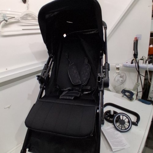 LIGHTWEIGHT GRAVITY FOLDING BABY STROLLER CANOPY - 50LBS MAX- BLACK image 3