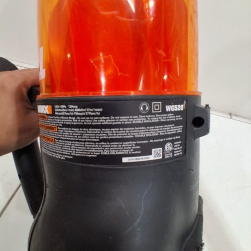 WORX 12A ELECTRIC CORDED TURBINE 600 LEAF BLOWER - (MODEL: WG520) image 3