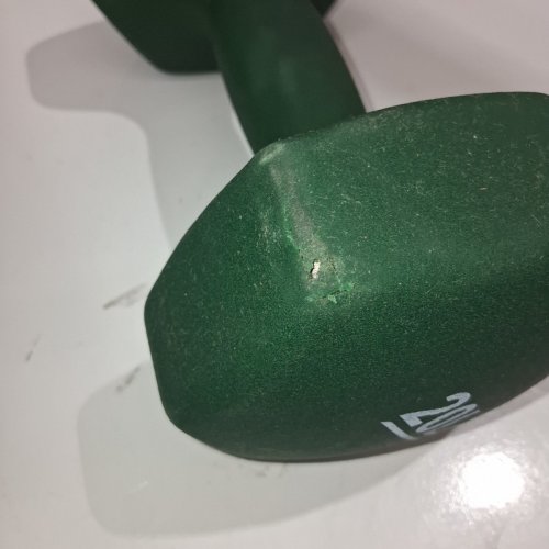 2PK AMAZON BASICS NEOPRENE DUMBBELL HAND WEIGHTS - 20LB - DARK GREEN (MODEL: ‎DB1001) image 3