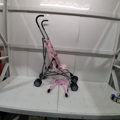 COSCO KIDS UMBRELLA STROLLER WITH CANOPY - 40 LBS MAX - PINK (MODEL: 01218CRPK) image 2