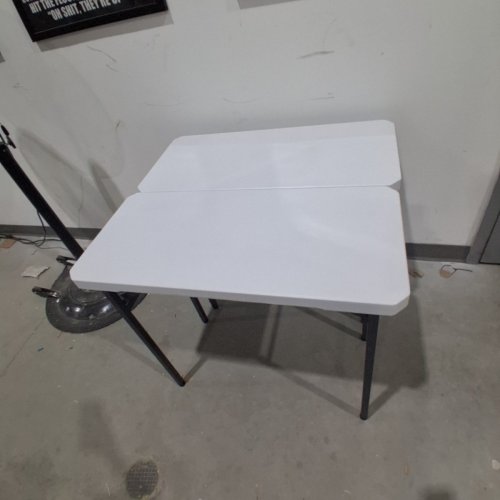 2PK STAR ELITE HEAVY-DUTY MULTIFUNCTIONAL FOLDING TABLE - 2.8FT - WHITE (MODEL:1692924) image 2