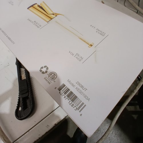 KRISTEN ESS SOFT BEND CURLING IRON - 2" - GOLD/WHITE (MODEL: KES0193) image 3