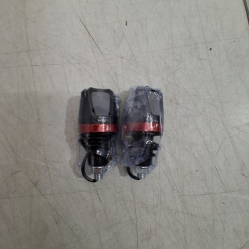 2PC LED MOTORCYCLE TURN SIGNALS - DC9V-DC12V - BLACK image 2