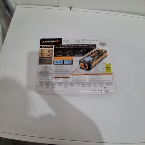 MASTERGRIP MULTI-FUNCTION LASER METER-200FT-BLACK/ORANGE (MODEL:240288) image 3