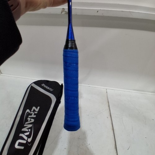 ZHANYU BADMINTON RACKET & BAG - 25" - BLUE / BLACK image 4