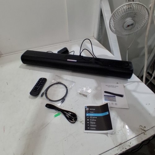 SOUNDBAR SURROUND SOUND HOME THEATER SYSTEM - 12 V, 2A - BLACK (MODEL: S20L) image 5