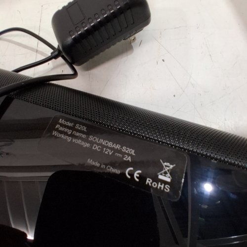 SOUNDBAR SURROUND SOUND HOME THEATER SYSTEM - 12 V, 2A - BLACK (MODEL: S20L) image 7