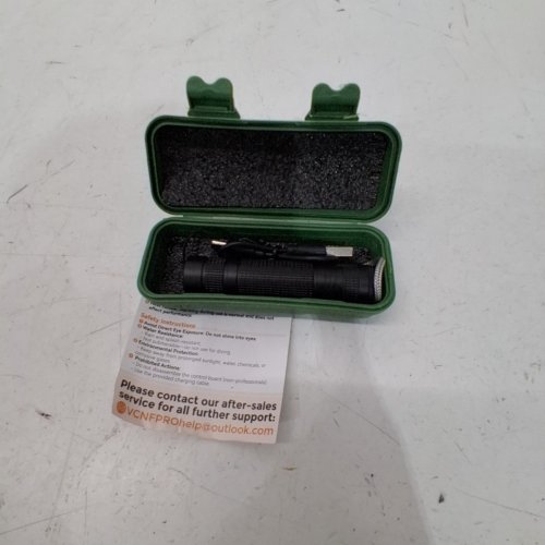 RECHARGEABLE LED EGG CANDLER FLASHLIGHT WITH CASE - BLACK image 2