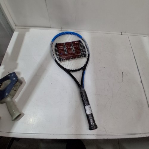 WILSON ULTRA TEAM V3 PERFORMANCE TENNIS RACKET - 4.25" GRIP - BLUE / WHITE / BLACK image 4